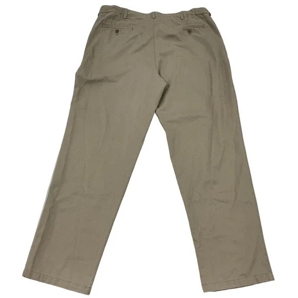 Men's Khaki Cabela's Outfitter Series Pants Adjustable Waist Flat Front 40 X 34 - Picture 3 of 12